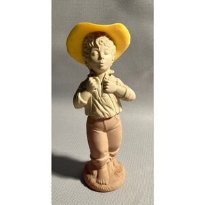 Vintage Avon "Catch a Fish" Field Flowers Cologne Boy Fishing Missing Pole